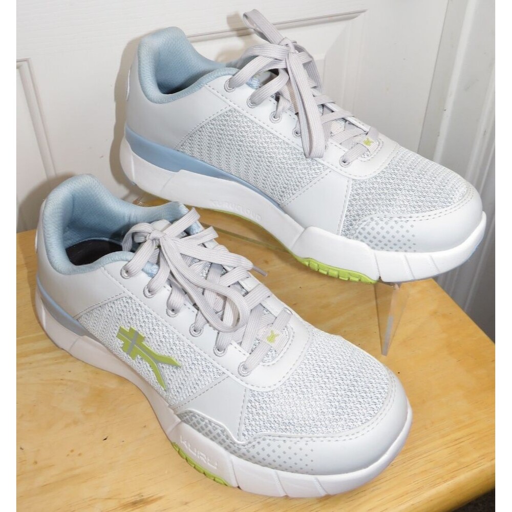 Kuru Quantum 2.0 Womens Size 10.5M Gray Blue Lime Athletic Shoes NWOB